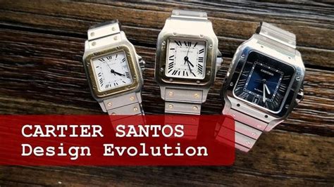 cartier santos galbee vs santos|cartier santos evolution chart.